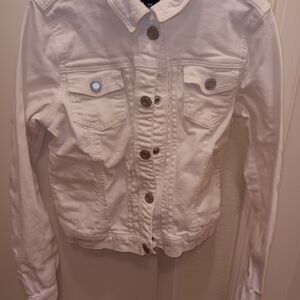Gap Kids White Denim Jacket